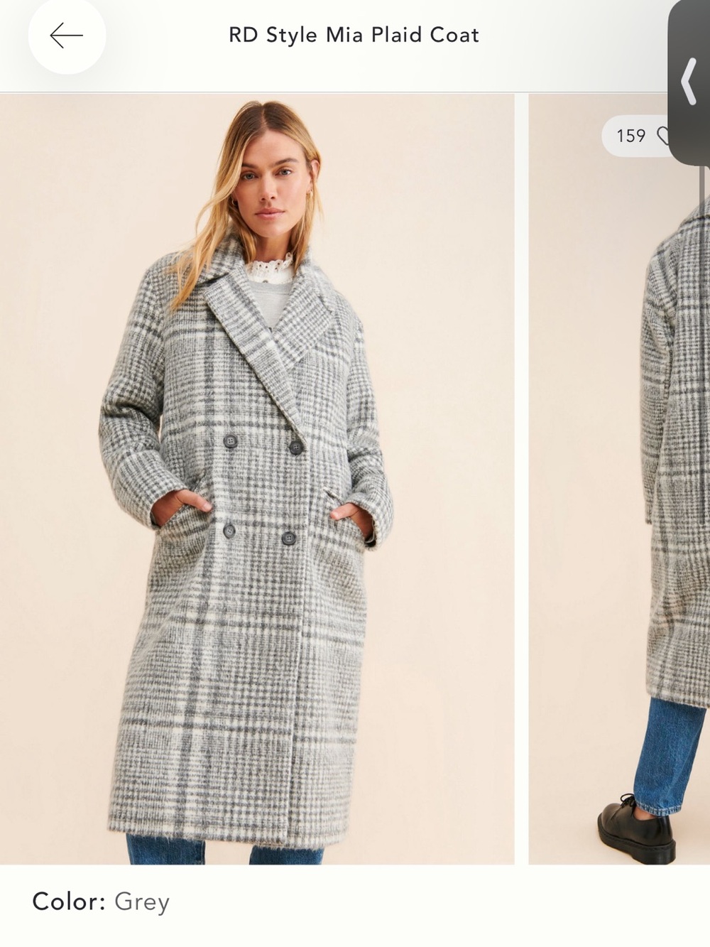 Plaid coat